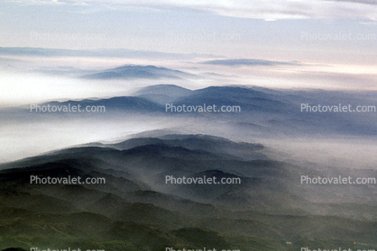 Fog, Hills, Mountains