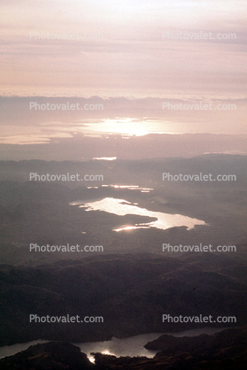 Reservoir, Lake, hills, water