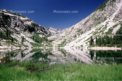 Lake, hills, mountains, reflection, water