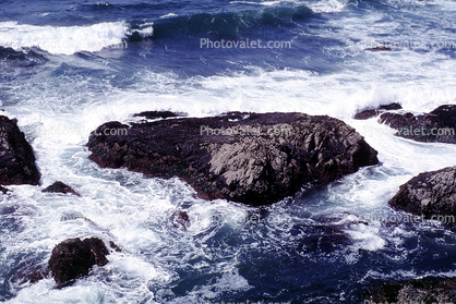 Rocks, Stone, Cliffs, Coastline, waves, coastal, Pacific Ocean