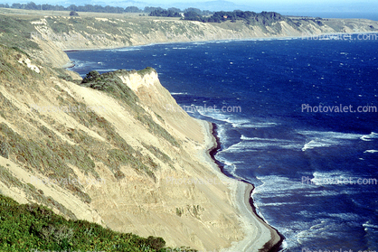 Cliffs, Pacific Ocean, seashore, coast, coastal, coastline, shoreline