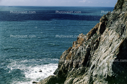 Cliff, Ocean, Water, Devils Slide, Pacific Ocean, San Mateo County