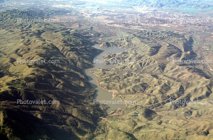 Lake Del Valle Regional Park, Livermore, California, hills, mountains, water, Livermore