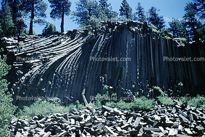 Twisted Columnar Basalt Formation