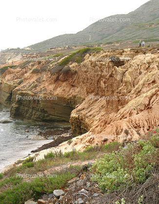 Point Loma Coastline, San Diego, Coastline, Erosion, Cliffs, Cabrillo National Monument