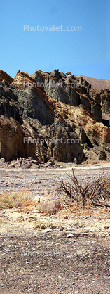 Barren Landscape, Empty, Bare Hills, Panorama