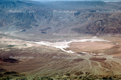 Alluvial Fan, Panamint Mountain Range, Barren Landscape, Empty, Bare Hills