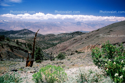 Sierra-Nevada Mountain Range, Owens Valley, clouds