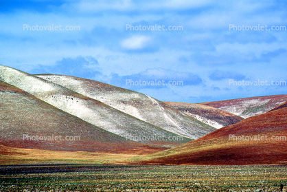 colored hills, sky
