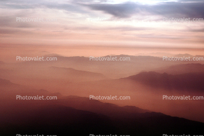 smoggy valleys, clouds, mist