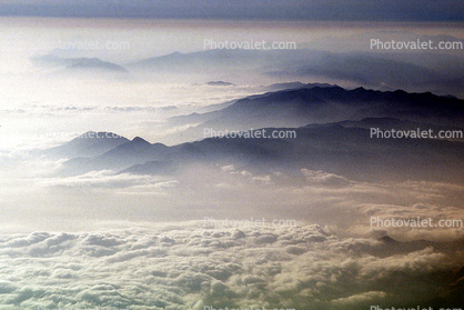 Smoke, Haze, Mountains, Hills