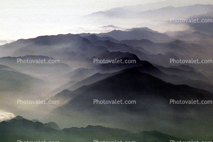 Smoke, Haze, Mountains, Hills