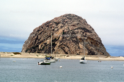 Morro Rock, Volcanic Plug, Bay, Harbor