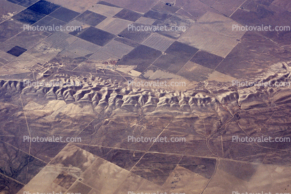 San Andreas Fault line, Fractal Patterns, Desert, south of Coalinga