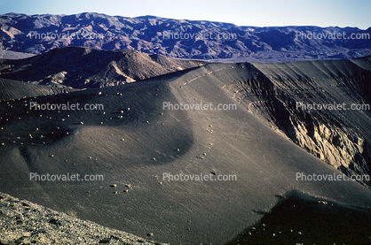Ubehebe Crater, Barren Landscape, Empty, Bare Hills