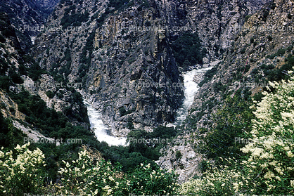 Kings River, Kings Canyon National Park, Sierra-Nevada Mountains, May 1960, 1960s
