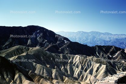 Zabriskie Point, Barren Landscape, Empty, Bare Hills