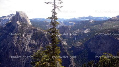 The Valley, Half Dome, Waterfalls, Granite Cliff