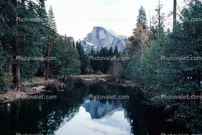 Merced River, Half Dome, reflections, water