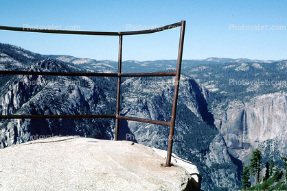 Railing, lookout point, Granite Cliff