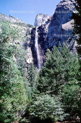 Bridal Veil Falls, Waterfall, Granite Cliff