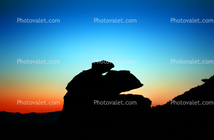 Rockscape Sculpture in the Sunset