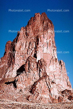 Agathla Peak, El Capitan, eroded volcanic plug, 
