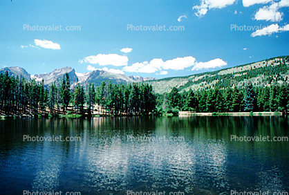 Sprague Lake and the Continental Divide, water