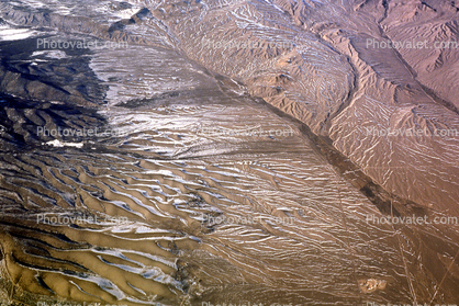 snowy dusty mountains on the fractal patterns, Rocky Mountains