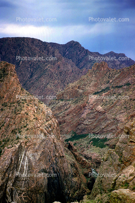 bare rugged mountains