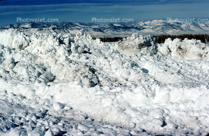 snowy mountain range