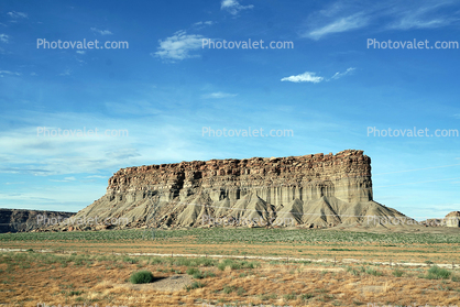 Sandstone Rock Formation, mesa, Navajo Volcanic Field, Four Corners area