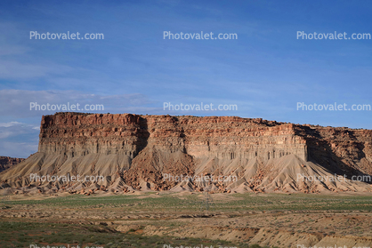 Sandstone Rock Formations, Geoforms, mesa, Navajo Volcanic Field, Four Corners area