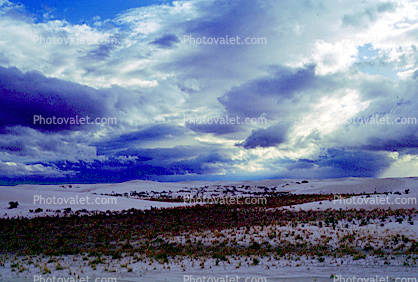 White Sands National Monument, New Mexico, Dark Clouds