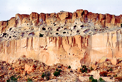 Bandelier National Monument, Cliff Dwellings, Cliff-hanging Architecture