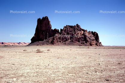 Volcanic Throat, outcrop, butte, Navajo Volcanic Field, Four Corners area