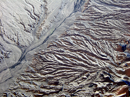 Hills, mountains, Snow, ice, cold, fractal landscape