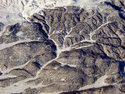 snow covered fractal mountains, Snow, ice, cold