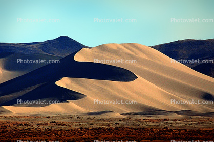Shadow, hills, brush, shapes Sand Dunes