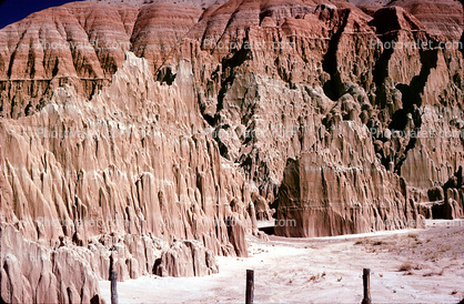 Erosion, Cliff, desert, Cathedral Gorge State Park