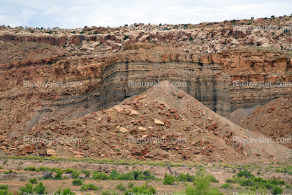 Fractal Triangle Sandstone Rock Formations, Rock Rubble
