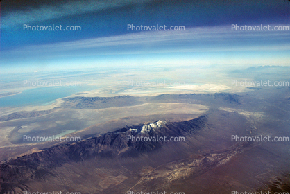 Pilot Peak Nevada, Wendover, Bonneville Salt Flats, mountains, snow capped, water, Utah