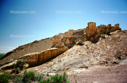 Rock Outcroppings, hill, boulders, Dinosaur National Monument, Utah