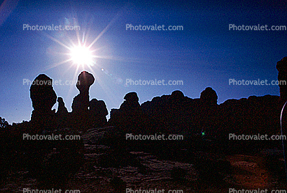 Arches National Park, Knob, Tower, HooDoo, Spire, Sandstone