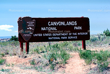Canyonlands National Park, sing, sign post