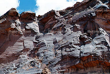 Rock Stone cliff facade, sheer
