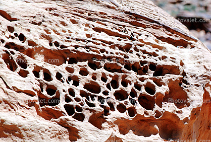 Rock Texture, pockmarks, sandstone