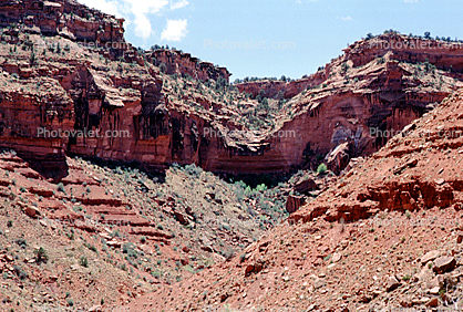sandstone, cliff, rock