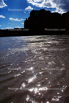 Colorado River, Water, sun glint