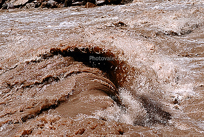 Colorado River, Rapids, Muddy Water, Whitewater, Canyonlands National Park, standing wave, turbid